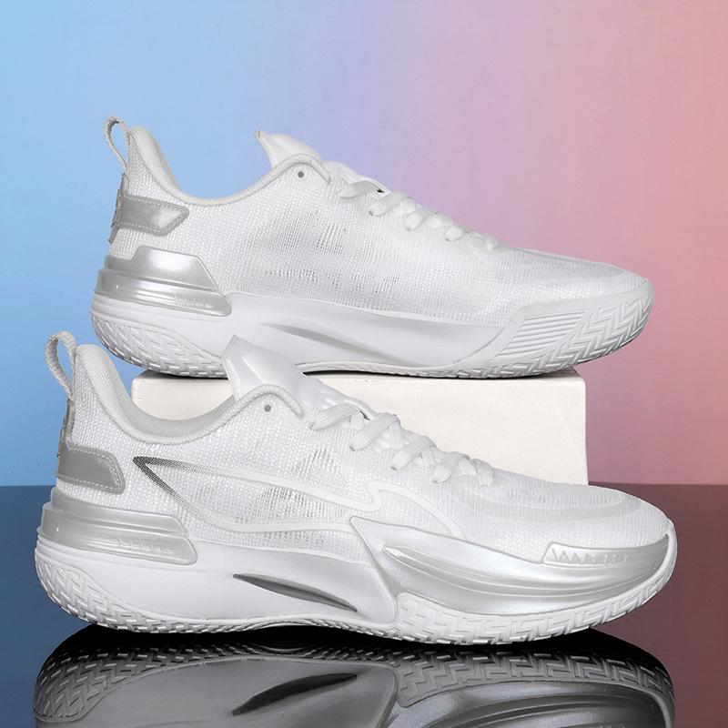 

Подростковые амортизирующие кроссовки с низким верхом для реального боя, мужские и женские, универсальные, износостойкие, нескользящие, студенческие, дышащие, спортивные, для бега 45 серебряный