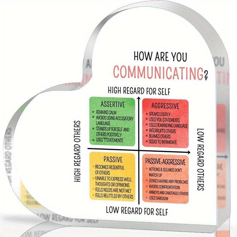 Healthy Coping Skills Heart - Anxiety Therapy Gift for Counselors & Students