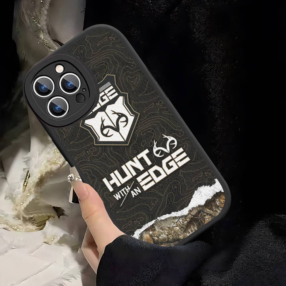 R-Realtrees Logo For IPhone 16 15 14 13 12 11 Pro Max Plus Leather Phone Case