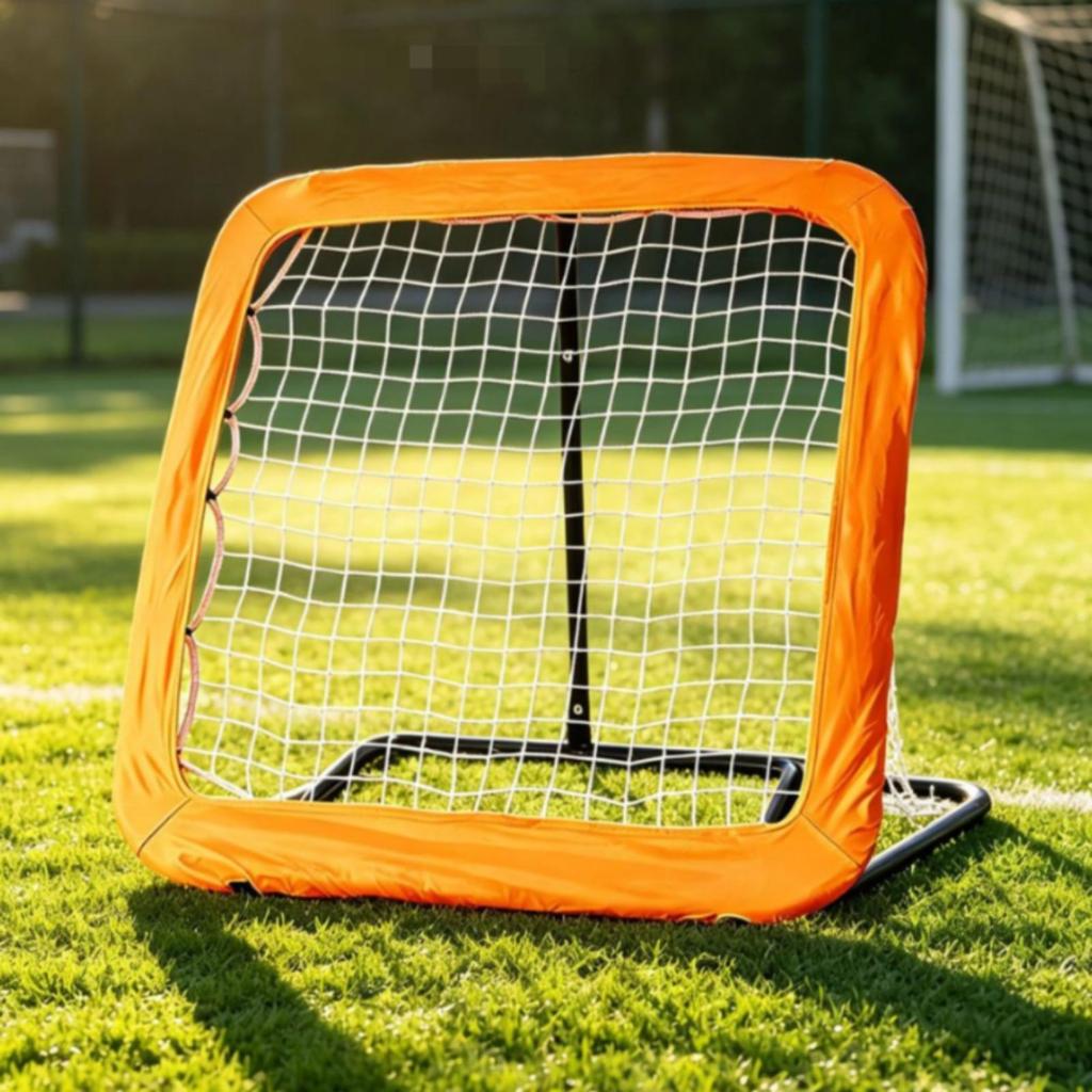 Soccer Rebound Net Square-Mesh Sports Training Gear Rounded-Corner