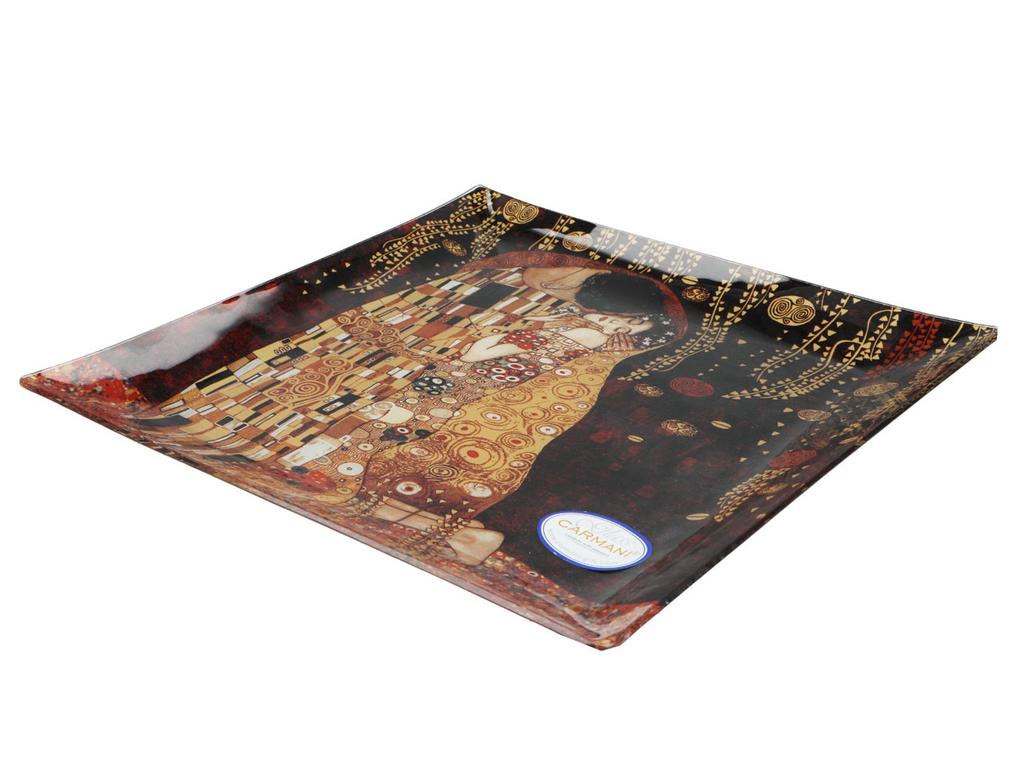 Talerz Dekoracyjny Porcelana Gustav Klimt Pocałunek Ozdoba Na Ścianę