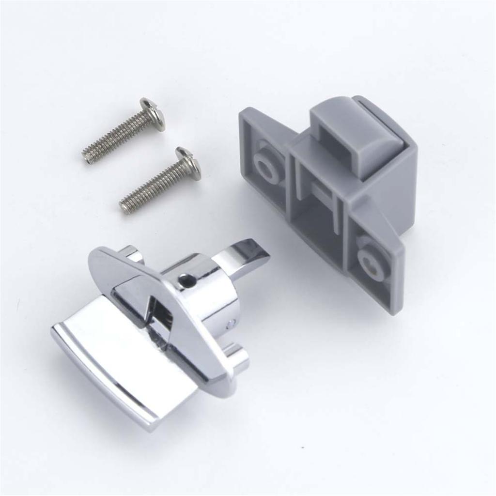 Modern Simple Keyless Push Cabinet Lock Keyless Compartment Latches Convertible Door Catches Easy To Use for RVs & Boats