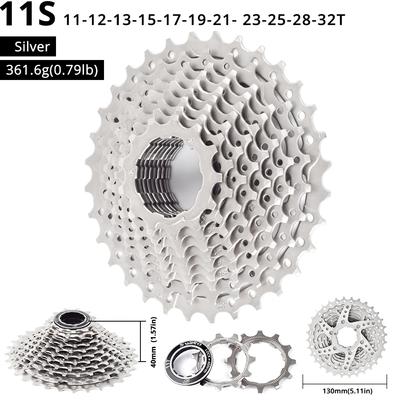 Cassette de bicicleta de carretera de 11 velocidades y 11-32 dientes, rueda dentada libre para bicicleta