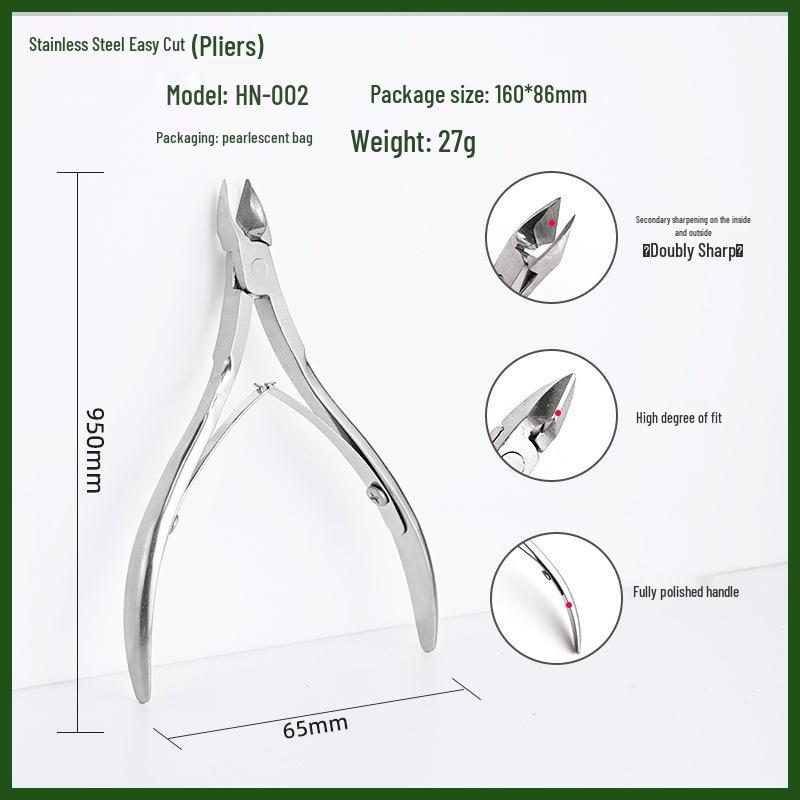 Edelstahl Nagelhautzange D501: Tragbare Zange zum Entfernen von Finger- und Zehennagelhaut sowie Hühneraugen, Nagelkunstwerkzeug.