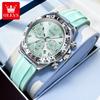 OLEVS Damenuhr Silikonarmband Luxusmarke Original Quarz Uhr für Frauen Automatisches Datum Wasserdicht Chronograph Damenuhr