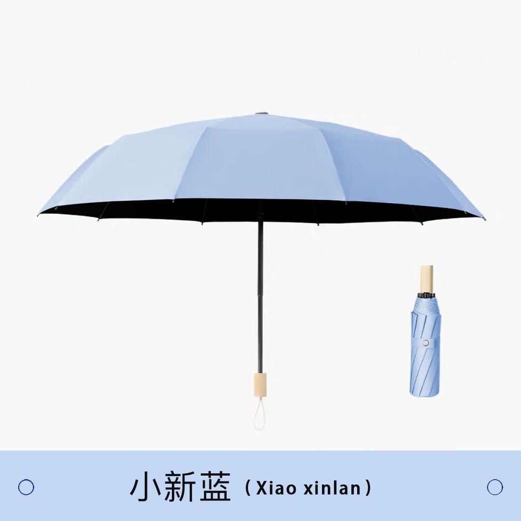 Manual Vinyl Umbrella High Value Sunscreen Umbrella Dual-purpose Female Folding Feeling Sunscreen UV Protection High Value