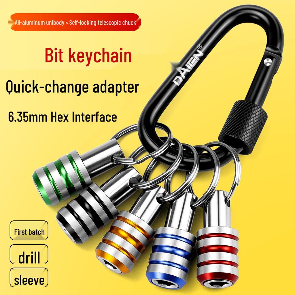 Daten Bit Aufbewahrung Schlüsselanhänger Sechskant Schaft Verlängerungshülse Adapter Werkzeugsatz