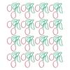 20Pcs Cherry Shaped Paper Clips 2‑Color Red and Green Fruit Shaped Paper Clips Small Size 3.1 ×3.1cm Fruit Pin