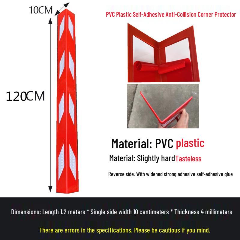 PVC Self-Adhesive Red/White Corner Protector Strip