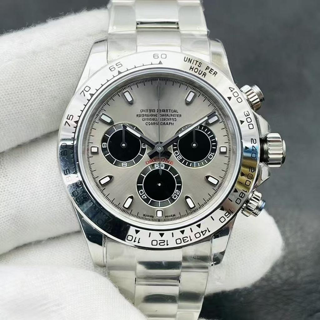 Orologio Meccanico da Uomo Acciaio Inossidabile Alta Precisione Cronografo Automatico Orologio da Polso da Uomo Classico Sportivo Meccanico per Uomo