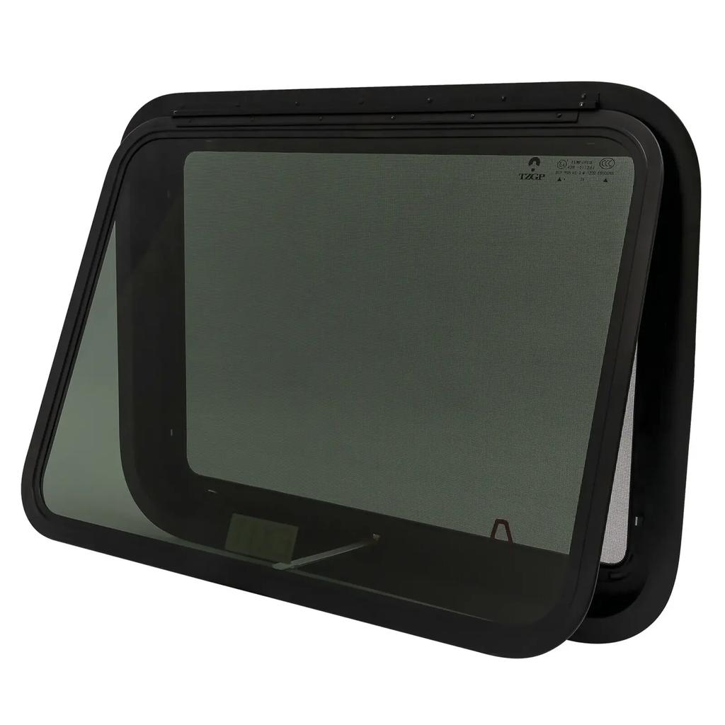 30"x22" RV Exit Window – Push-Out Hatch with Vent for 38-42mm Trailer Wall, Emergency Escape