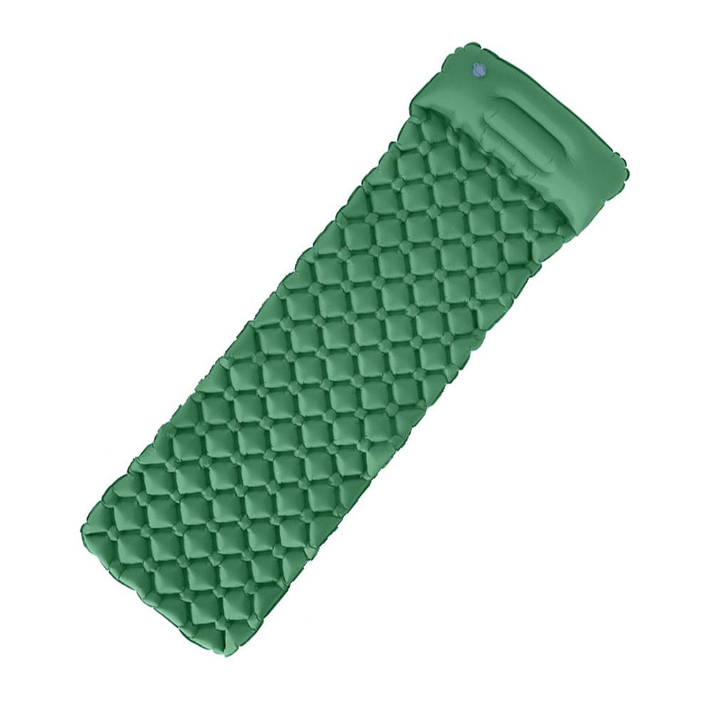 Outdoor Sleeping Pad Camping Inflatable Mattress with Pillows Travel Mat Folding Bed Ultralight Air Cushion Hiking Trekking.
