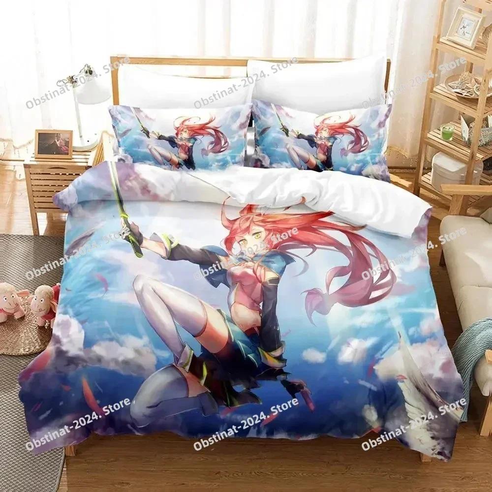 Anime Pixiv Fantasia Bedding Set Printed single Comforter Quilt Bed Cover Duvet Cover Pillow Case 3 Pieces Sets Kids Adult Size