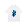 Oversized T Shirt Black Blue Rose Print Casual Wear For Women Summer Outfit Street Style Fashion Top
