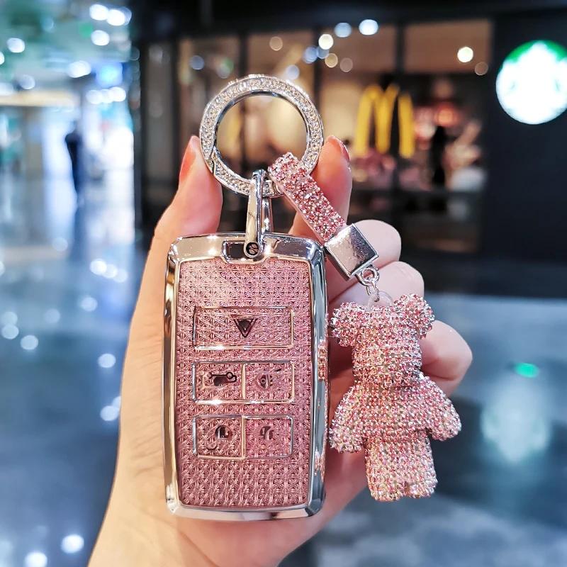 For Land Rover Keycase Discovery Sport Defender Range Rover Evoque Jaguar XFL XEL FPACE XJ Keycover Keyshell Keychain Car Keys