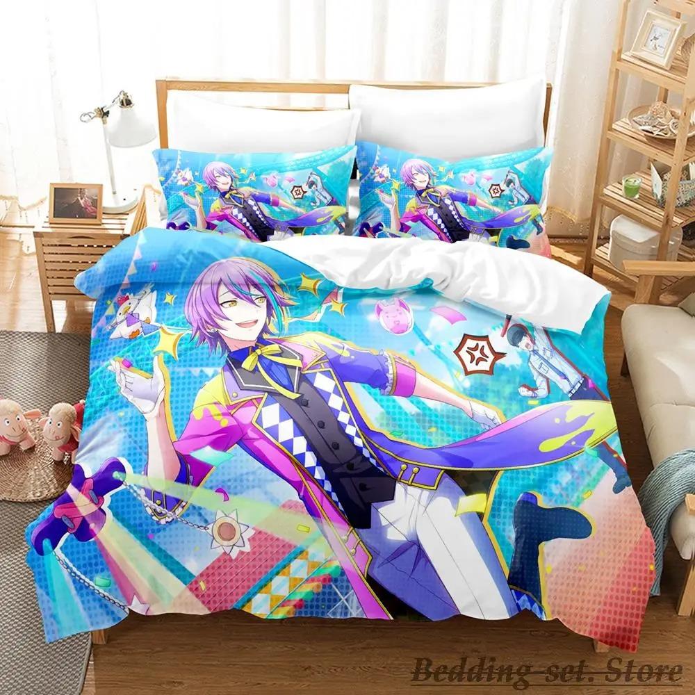 New Wonderlands x Showtime Anime Girls Bedding Set Single Twin Full Queen King Size Duvet Cover for Adult Kid Bedroom