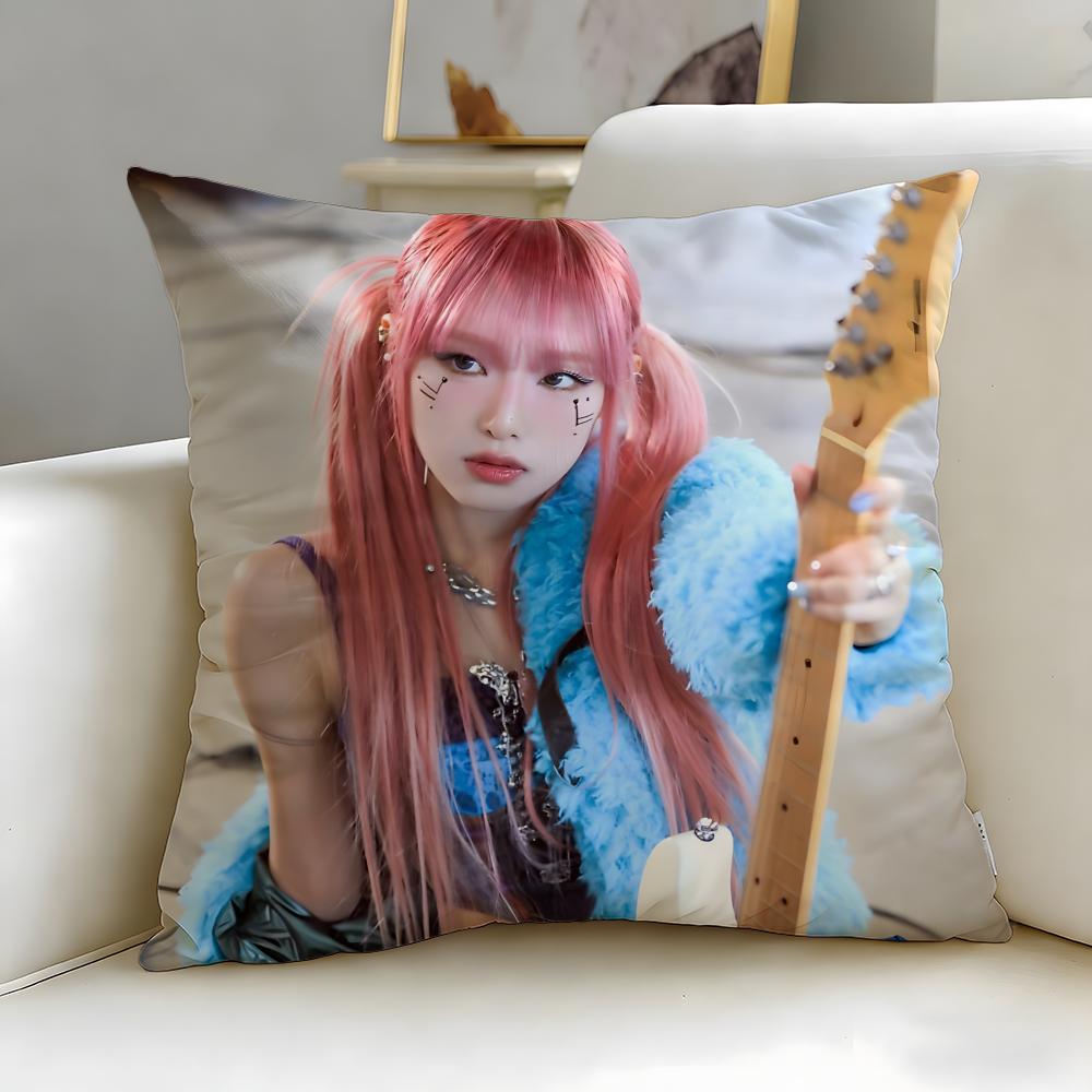 Kpop Style Artist Choi Ye-Na Cushion Cover Soft & Easy-Wash Pillow Case – Versatile For Couch, Bed, Travel And Office