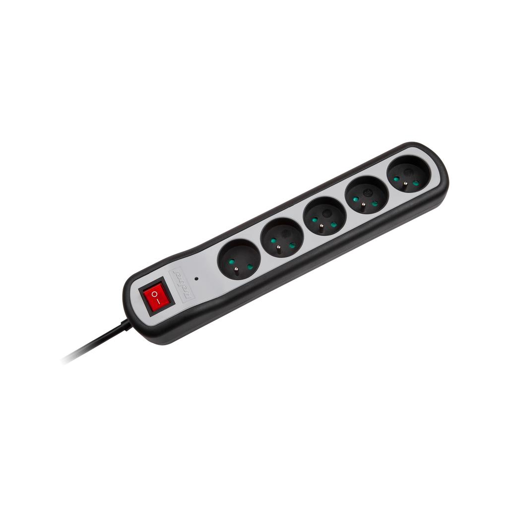 Rebel 3M 5-Socket Power Strip Extension Cord
