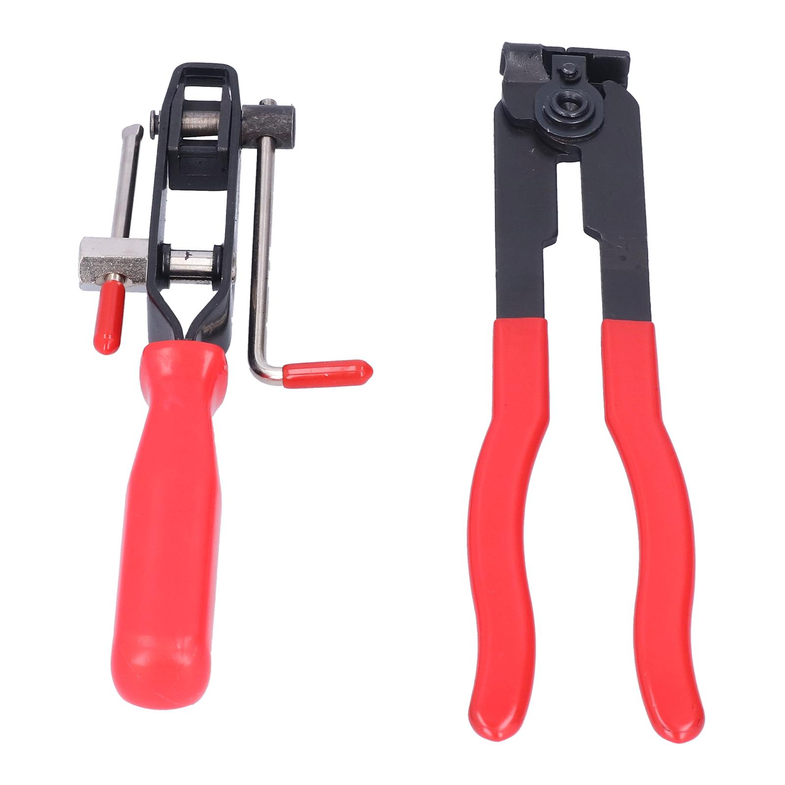 

2 шт. Комплект хомутов ШРУСа Металлические хомуты типа ухо Инструмент для затяжки хомутов пыльника для автомобилестроения