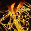 Outdoor LED Solar Tube Rope Fairy Light Waterproof Christmas Decoration String Light For Garden Fen Yard Balcony