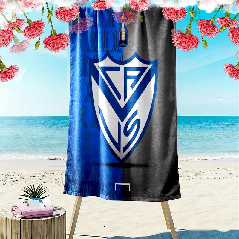 Asciugamano da Spiaggia con Stampa Velez Sarsfield, Asciugamano Grande Morbido Asciugatura Rapida per Spiaggia Campeggio Nuoto