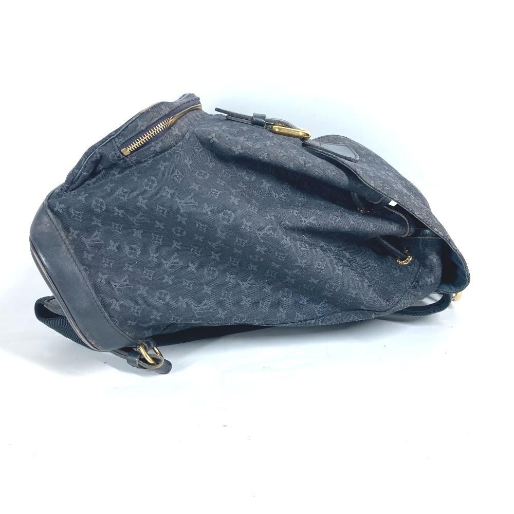 Louis Vuitton M92455 Monogram Mini Denim MontsourisGM Backpack Navy