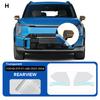 For KIA EV9 GT-Line  2024  Headlight Rearview B C Pillars Protection Film Car Sticker Anti-scratch Protective PPF Accessorie