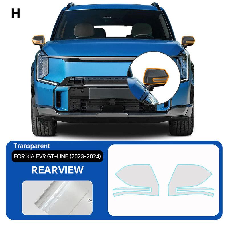 For KIA EV9 GT-Line 2024 Headlight Rearview B C Pillars Protection Film Car Sticker Anti-scratch Protective PPF Accessorie
