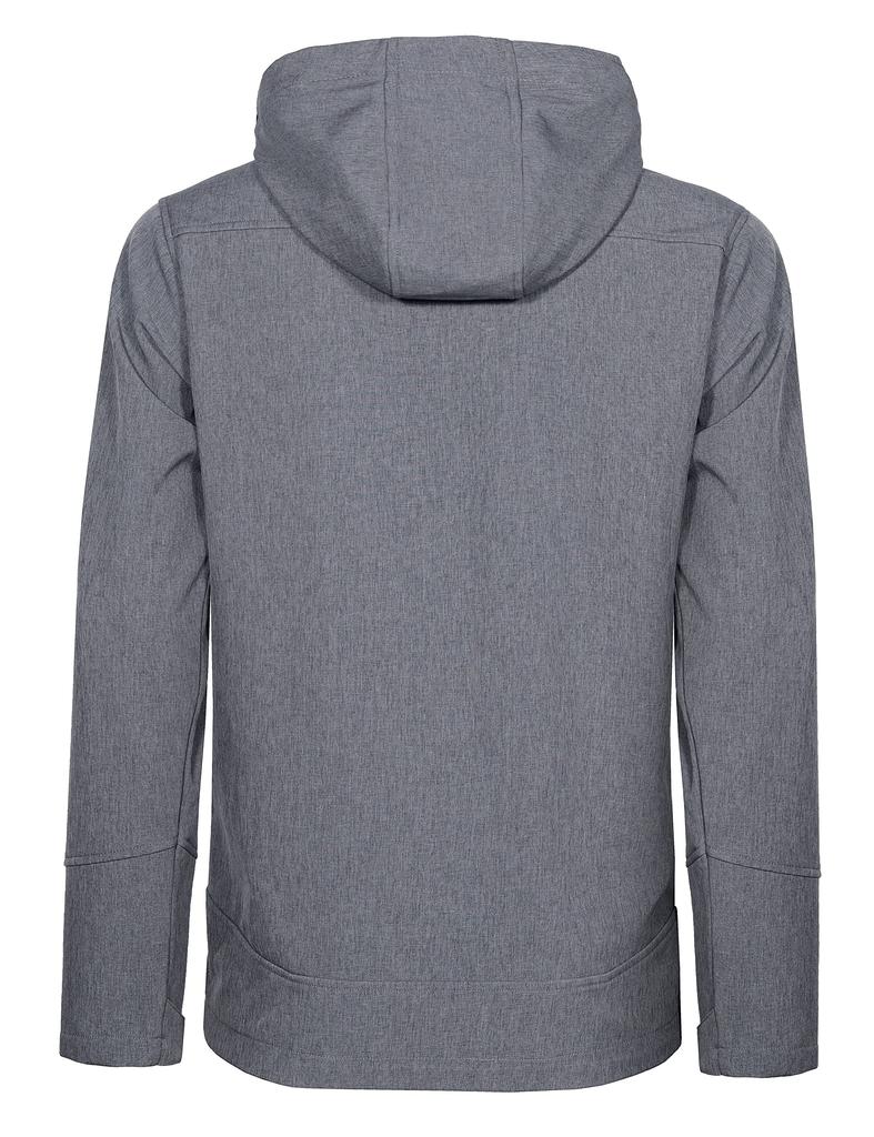 Little Donkey Andy Softshell Ski Outdoor Jas met Fleece Carbon Maat 3XL Herenjas, Voering, Met Capuchon, Winter, Grijs,