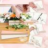 50pcs Rose Flower Packaging Bag Bouquet Transparent Glass Paper Single Branch Flower Packaging Paper Valentine's Day Gift