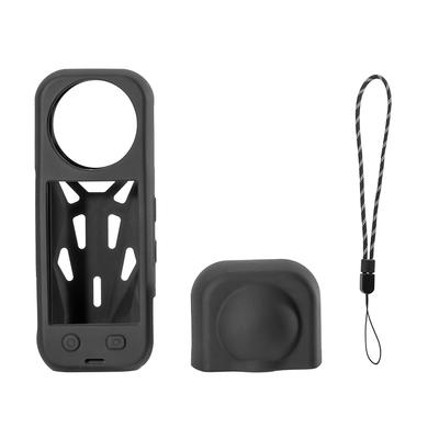 For Insta360 X5 Soft Silicone Case Anti-Scratch Lens Cap Protect Sleeve Non-Slip Panoramic Camera Lens Cover Lens Cap Accessorie