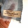 Used 100% Cashmere Large Stole 70x200 Paisley Pattern Air Conditioning Protection