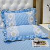 2 Pieces Modal Lace Bud Pillowcase Solid Embroidered One Pair Adult Bedroom Dormitory Pillow Case Pillow Covers