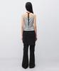 INSILENCE WOMEN Double Layered Cotton Pants Black