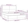 VidaXL Sommier à Lattes de Lit avec Matelas et LED, Lit Rembourré, Lit Double, Lit Adulte de Chambre à Coucher Intérieur, 3138731