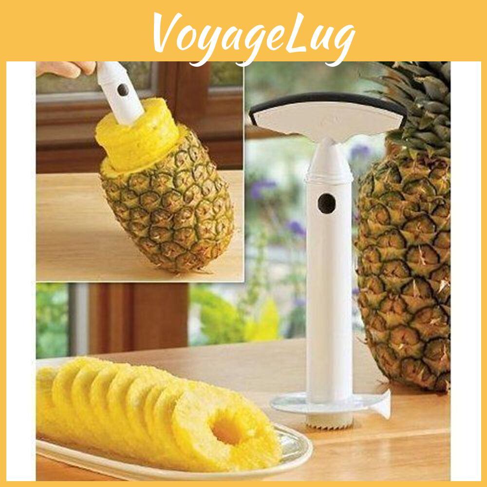 Premium Stainless Steel Fruit Pineapple Corer Slicer Peeler Cutter Parer Kit
