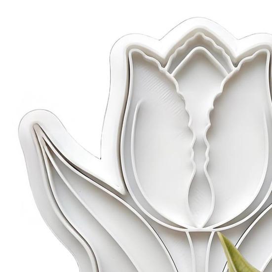 Flower Cookie Cutter Sunflower Rose Tulip Shape Biscuits Molds for Baking Fondant Pastry Biscuit Clay DIY Molds Gifts for Mother's Day Valentine's Day
