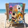 1pc Pupstruction Beach Towel with Custom Name, Beach/Swimming/Bath/Picnic/Camping Towel, Suitable for Seaside Beaches