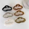 Hair Claw Cloud Shape Spring Design Crossing Teeth Strong Grip Non-slip Hair Accessories Acrylic Woman Fashion Temperament Barrette