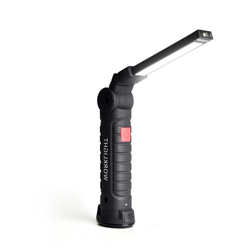 COB LED Work Light: Folding, Magnetic, with Red Warning Light for Outdoor Maintenance and Auto Repair