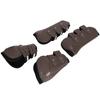 1Set PU Horse Legguard Leg Protector Thickened Leggings with Soft Lining Equipmentbrown M
