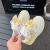 New trendy autumn princess shoes for girls with bows, soft-soled and non-slip