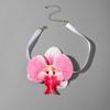 High-end Phalaenopsis Collarbone Chain Colorful Flower Choker Wedding Flower Necklace  Women