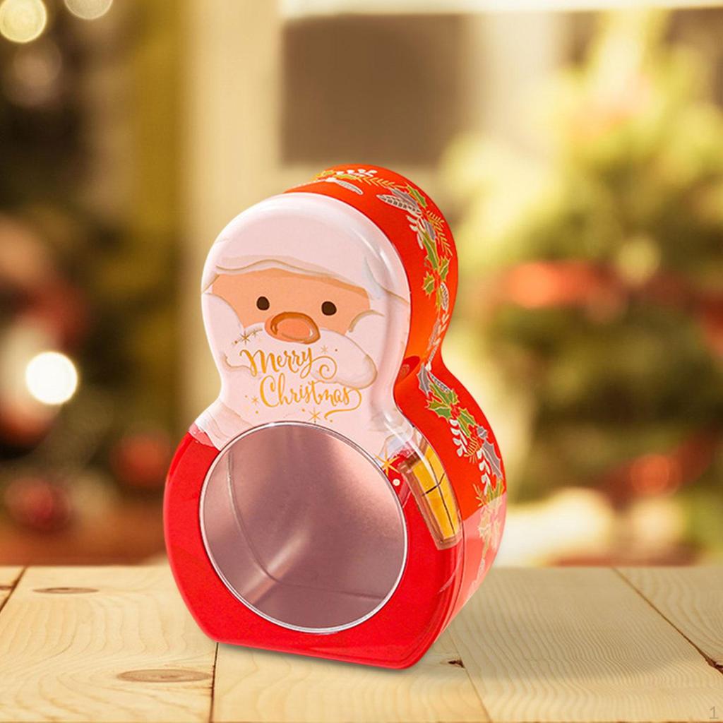 Christmas Candy Box Tins Decoration for Desktop Ornament