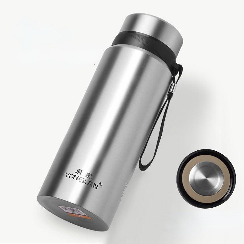Large Capacity Car Water Cup Thermos Cup 800ml Vacuum Flasks Portable Stainless Steel Thermos Cup Water Bottle Travel Tea Mug Office Thermos Cup