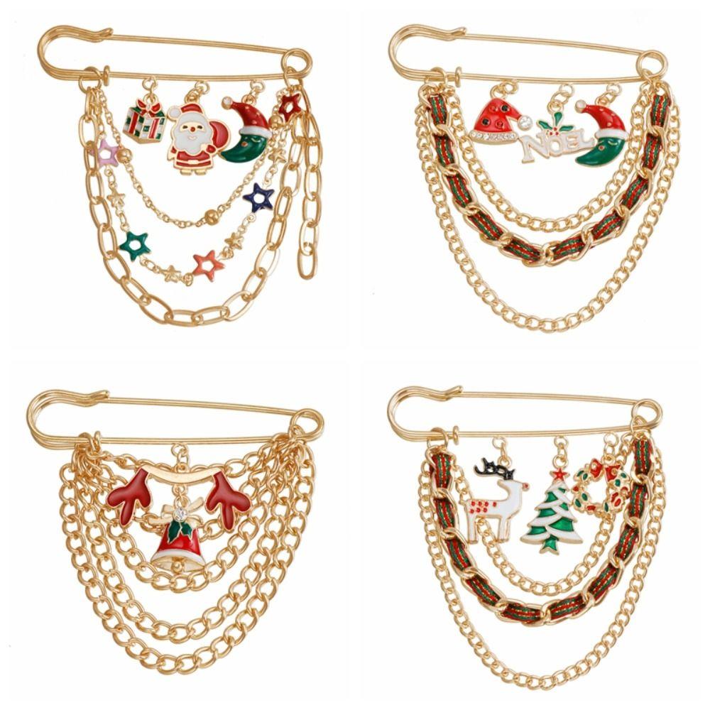 Cartoon Waistband Pin Snowflakes Dress Shawl Clip Simple Enamel Badge Clothing Accessories