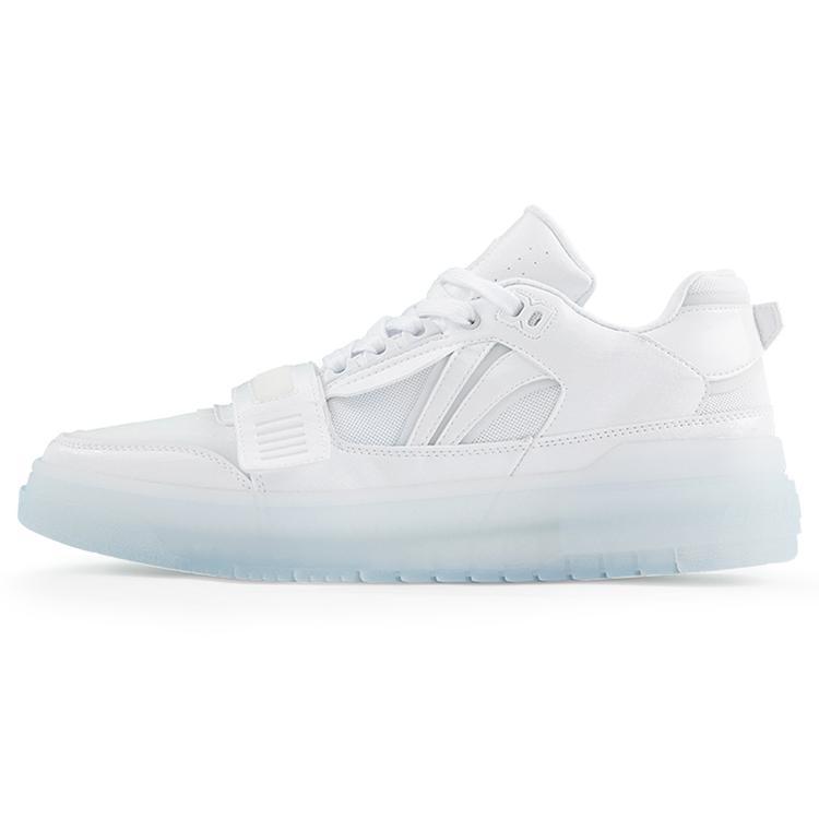 

Li Ning Rookie Slip Resistant Abrasion Resistant Low top Vintage Basketball Shoes Men s White ABCS049-1 39.5