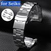 Solid Stainless Steel Watch Band 18mm 19mm 20mm 21mm 22mm Curved Metal Strap for Seiko for Oyster Luxury Wrist Belt Accessories