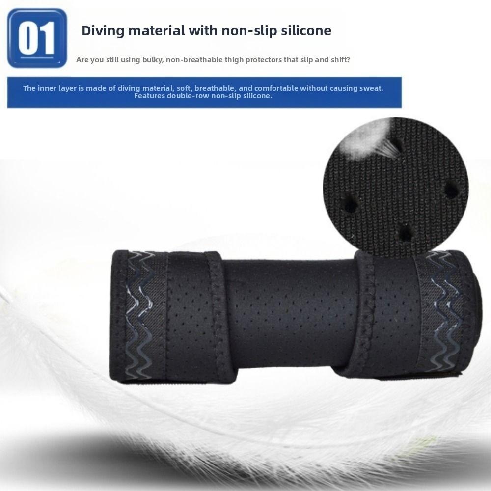 Adjustable Leg Guards Compression Upper Leg Sleeves Anti-Chafing Thigh Support  Warmers