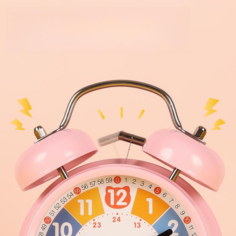 Candy System Digital Alarm Clock for Children's Early Education Cartoon Creative Quartz Ring Alarm Clock